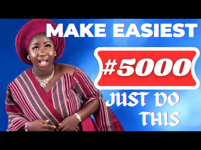 How to Make ₦5,000 Online with AI, Making Money Online in Nigeria



How to Make ₦5,000 Online with AI, Making Money Online in Nigeria