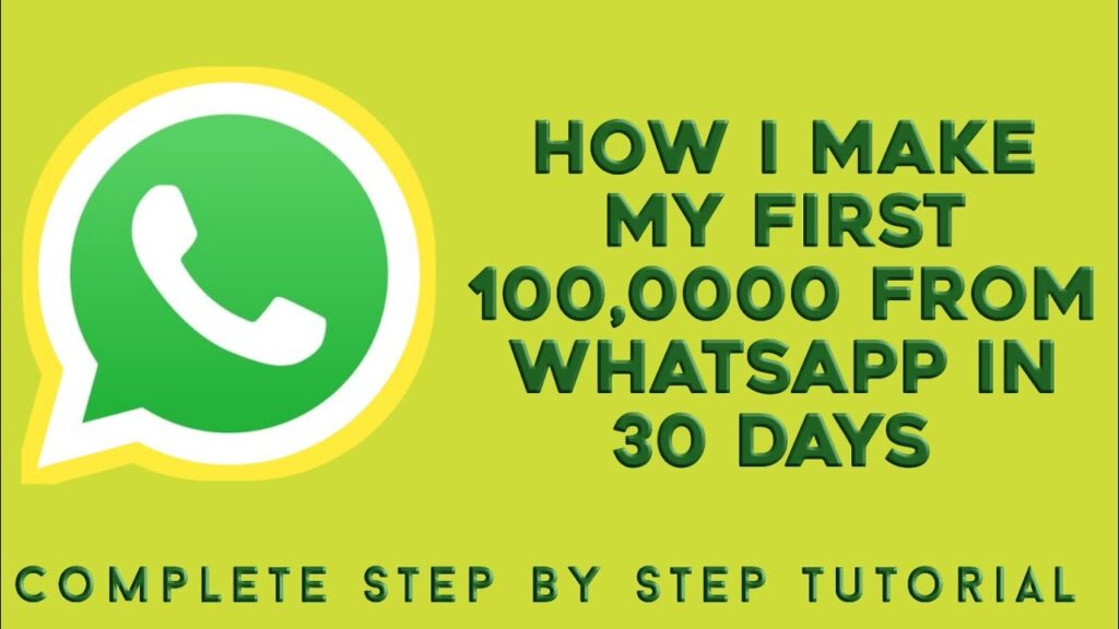MAKE MONEY ON WHATSAP || HOW I MONETIZE MY WHATSAP AND EARN $100 WEEKLY [STEP BY STEP TUTORIAL]