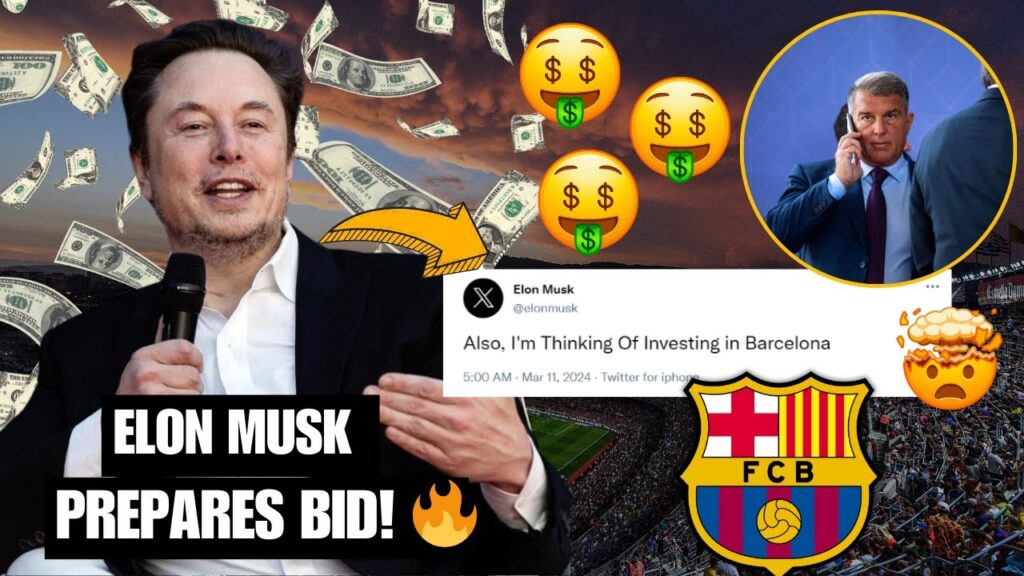 Elon Musk Wants to Invest in Barcelona



    <b>🚨BREAKING❗ ELON MUSK WANTS TO INVESTING IN BARCELONA 🔥</b>