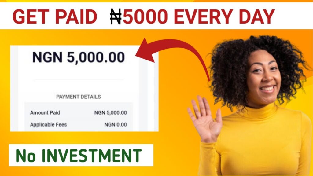 This App will pay you 5,000 Naira Everyday - EarningApptoday



This App will pay you 5,000 Naira Everyday